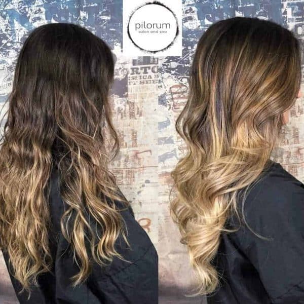 Balayage Before And After Natural And Blonde