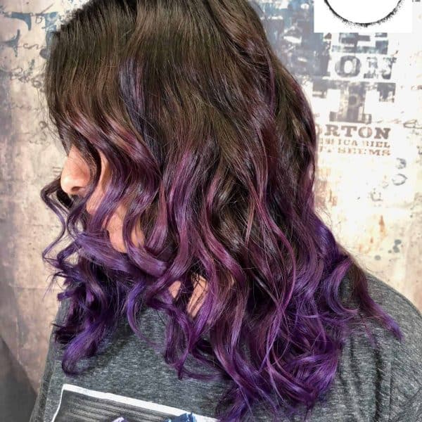 Purple Balayage Hair