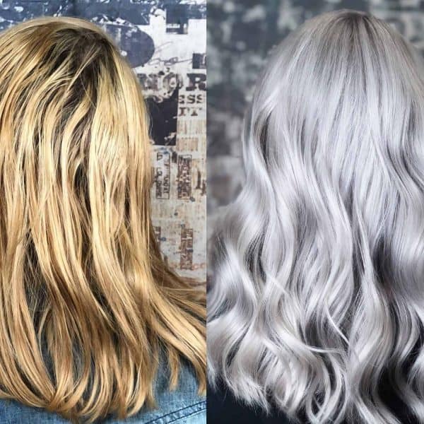 Platinum Hair Before and After