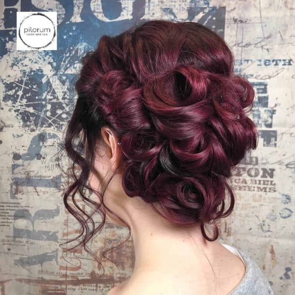 Ruby Red Updo