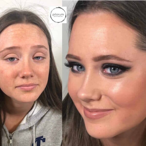 Makeup Before and After