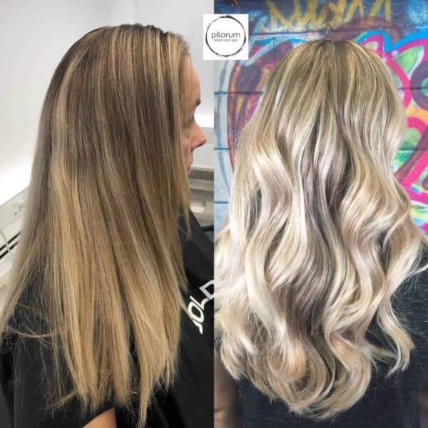 Before and After Blonde Babylight