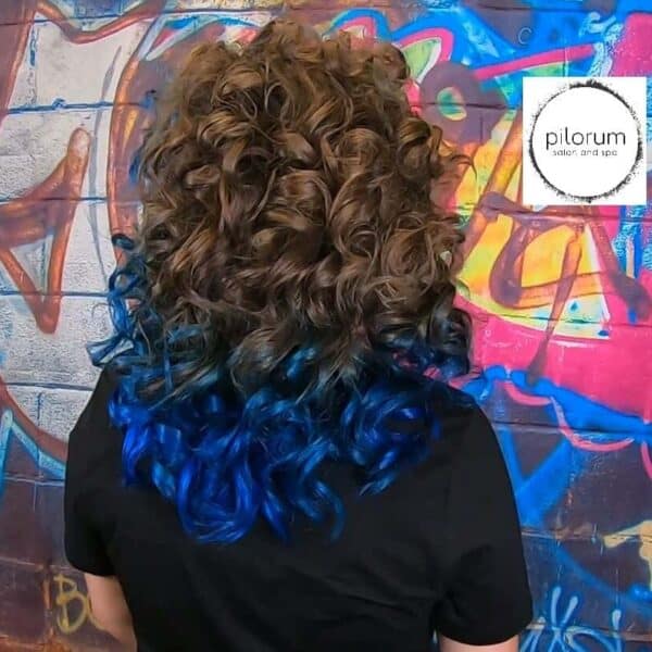 Blue Curley Hair