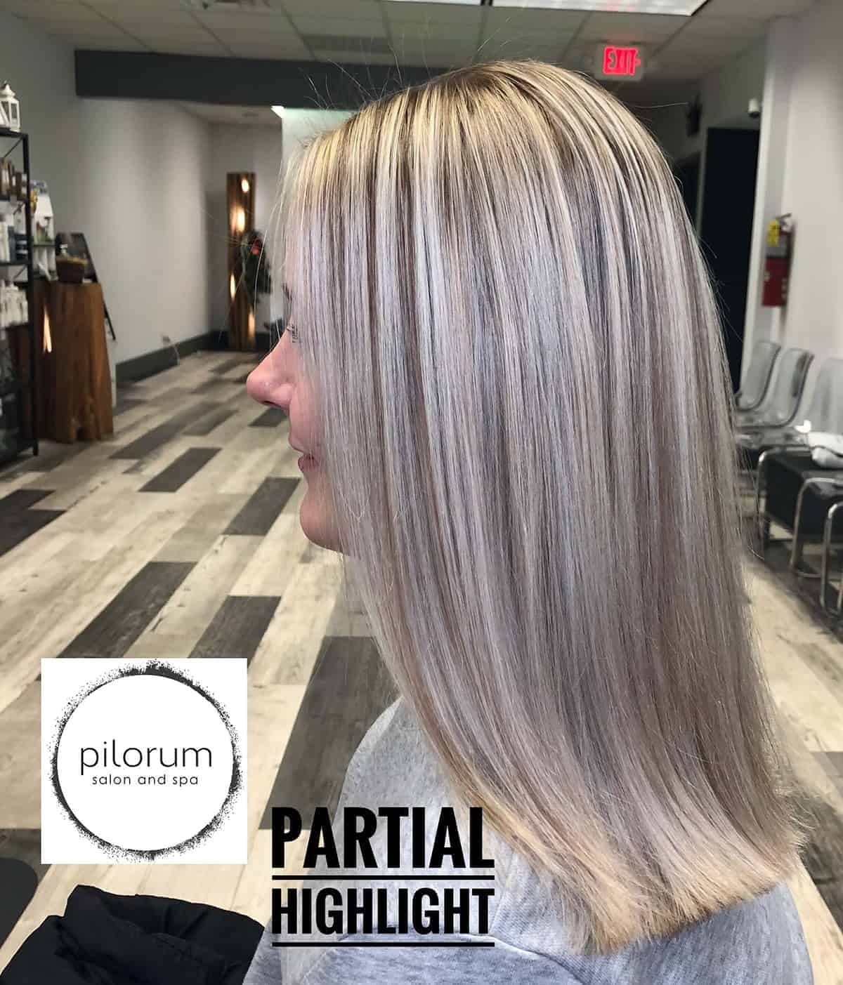 PARTIAL BLONDE HIGHLIGHT FOIL PLACEMENT