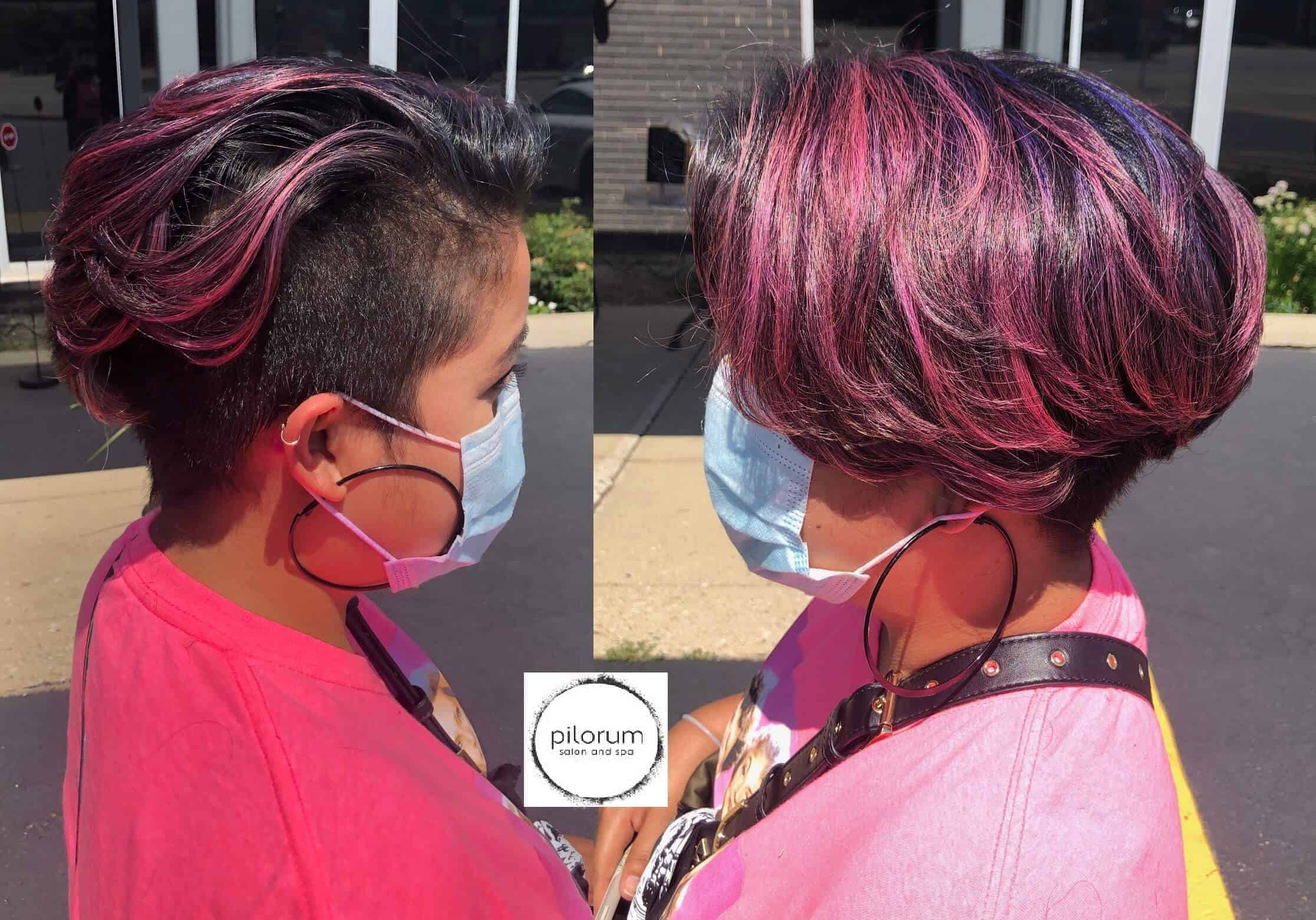 Purple Hair Color Images - Pilorum Salon and Spa
