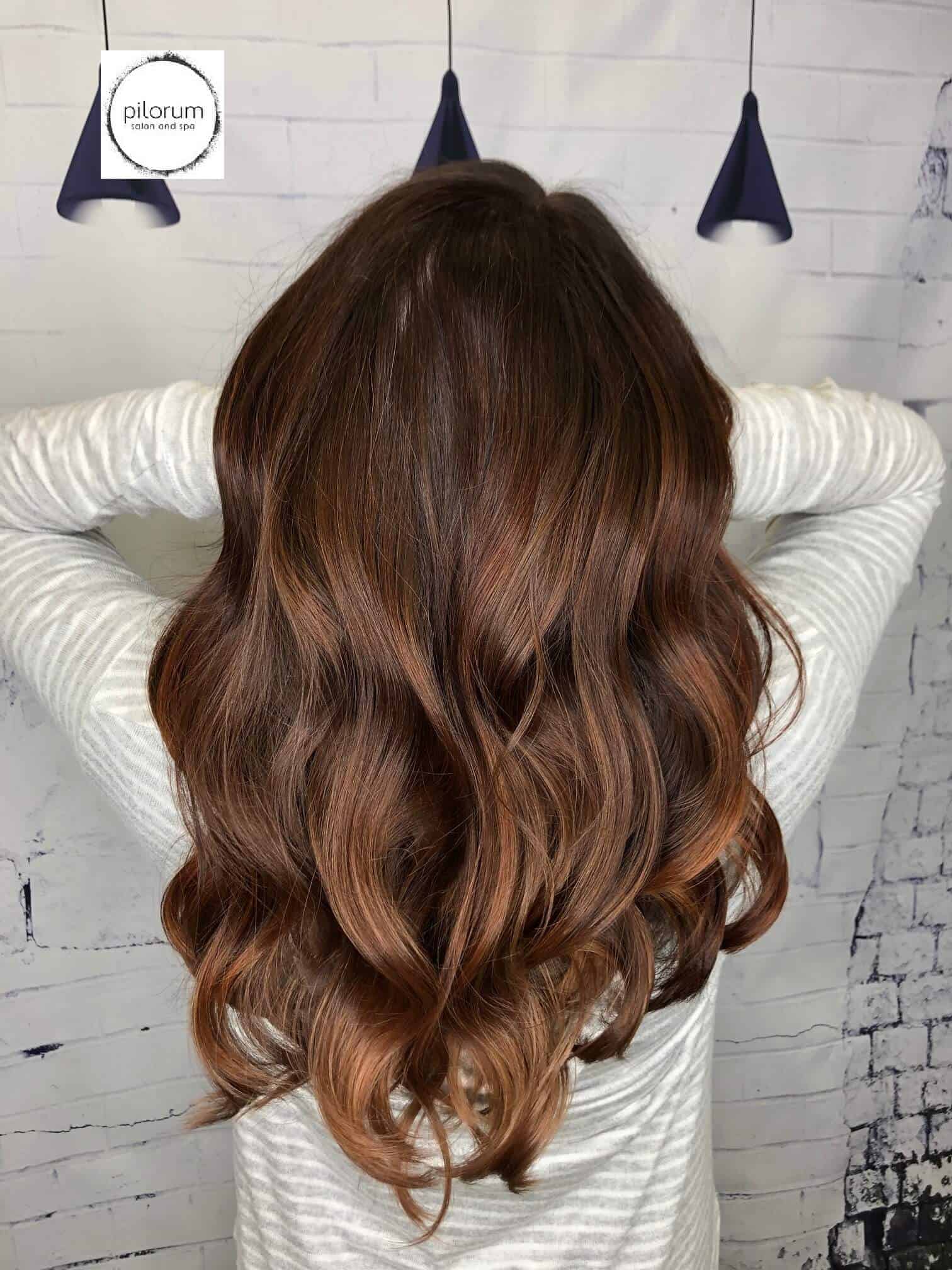 Brown Hair With Blonde Highlights Pilorum Salon Spa