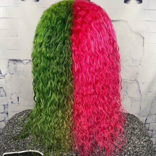 Green and Pink Hair