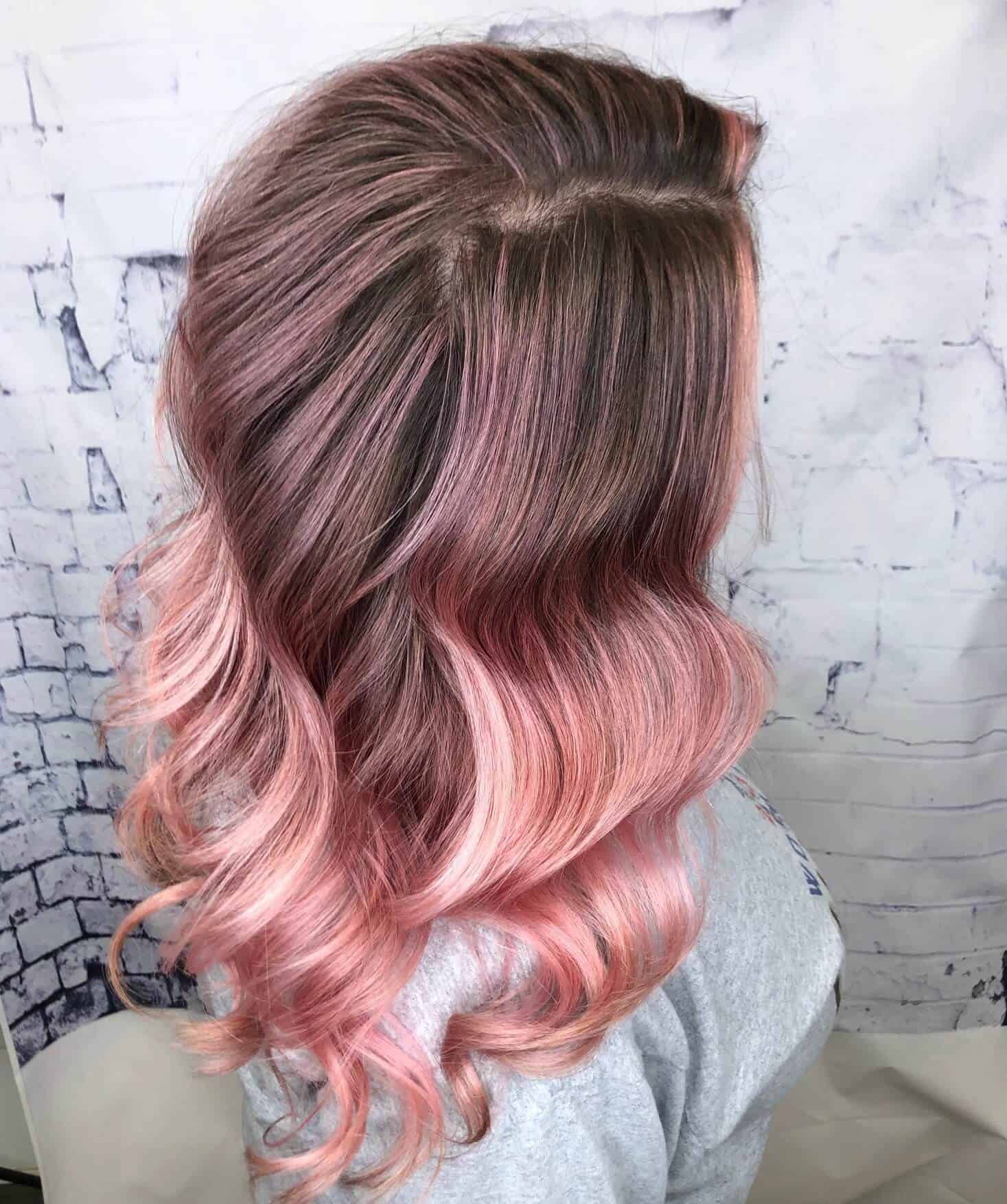 Rose Gold Hair Color Images | Pilorum Salon and Spa