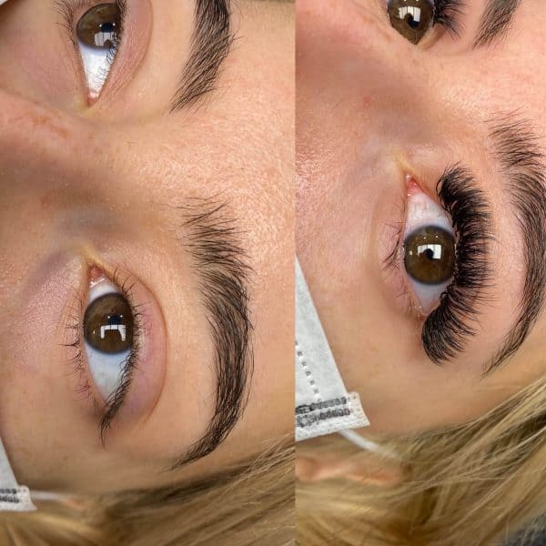 Before and After Lash Extensions