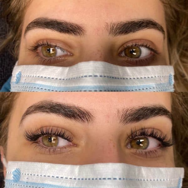 Eyelash Extensions Before and After