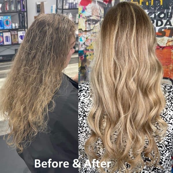 Before and After Balayage