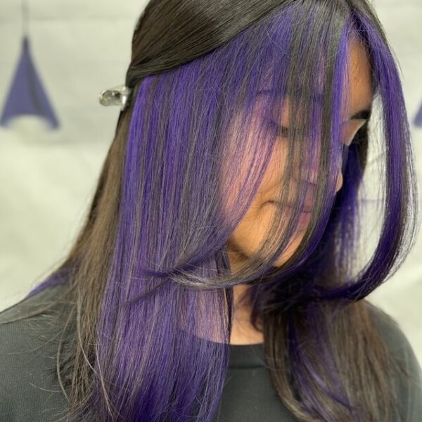 Purple Peekaboo Highlights