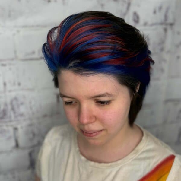 Rainbow hair Color