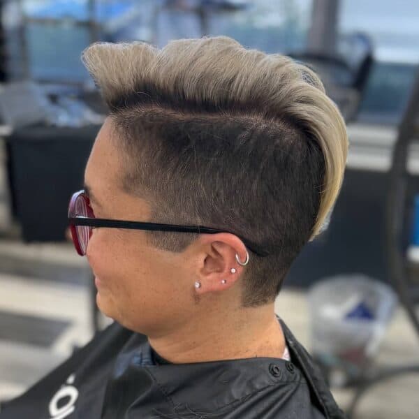 Blonde Hair With Shaved Sides