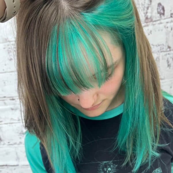 Peekaboo Green Hair